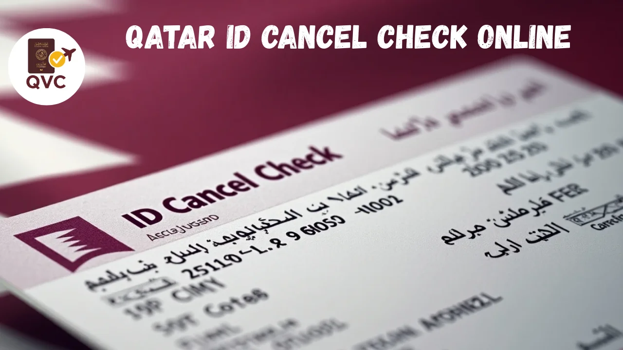 Qatar ID Cancel Check Online