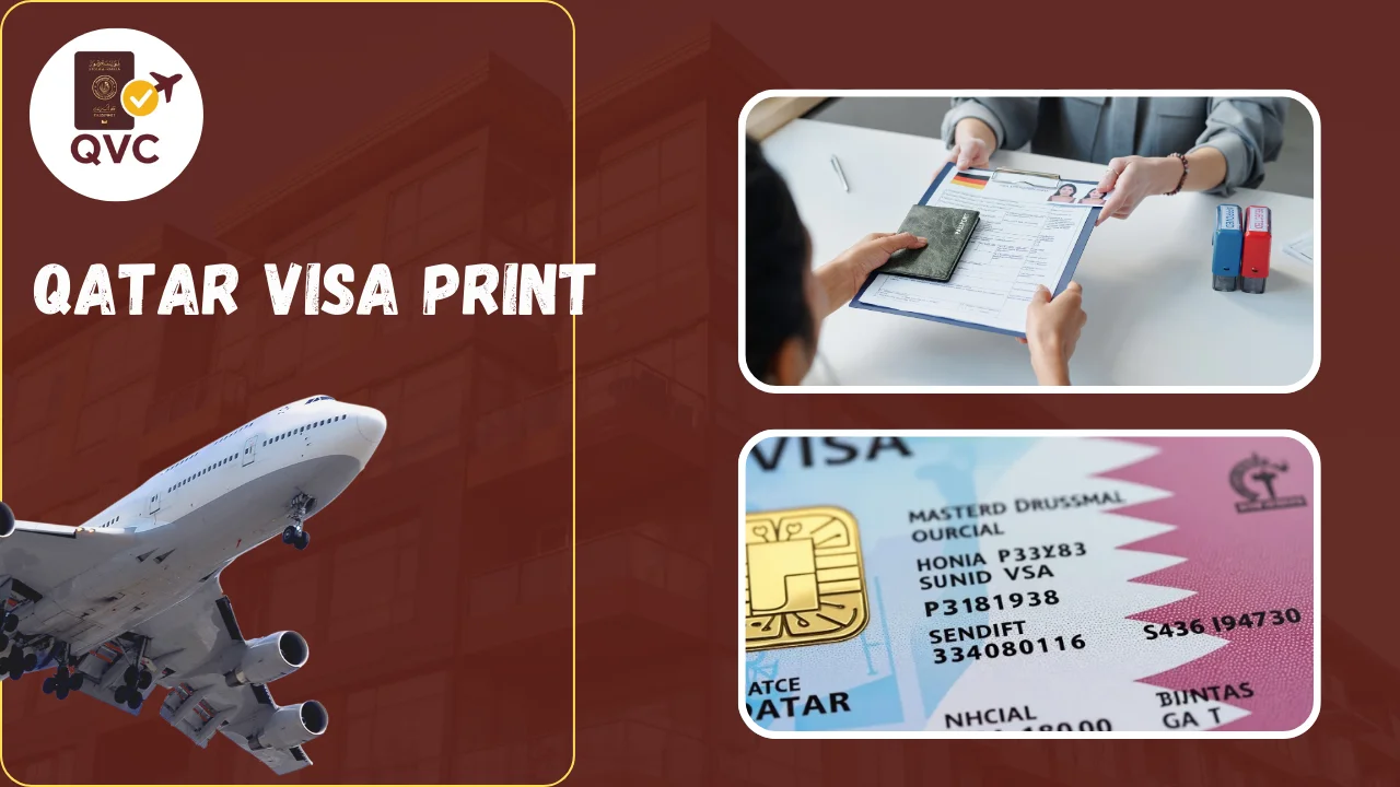 Qatar Visa Print