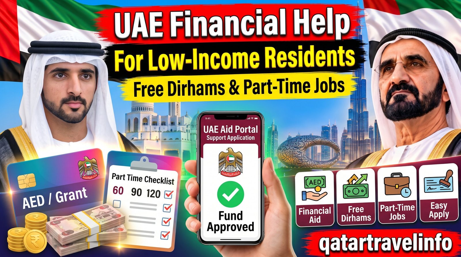 UAE Financial Help for Low-Income Residents: Free Dirhams & Part-Time Job Opportunities